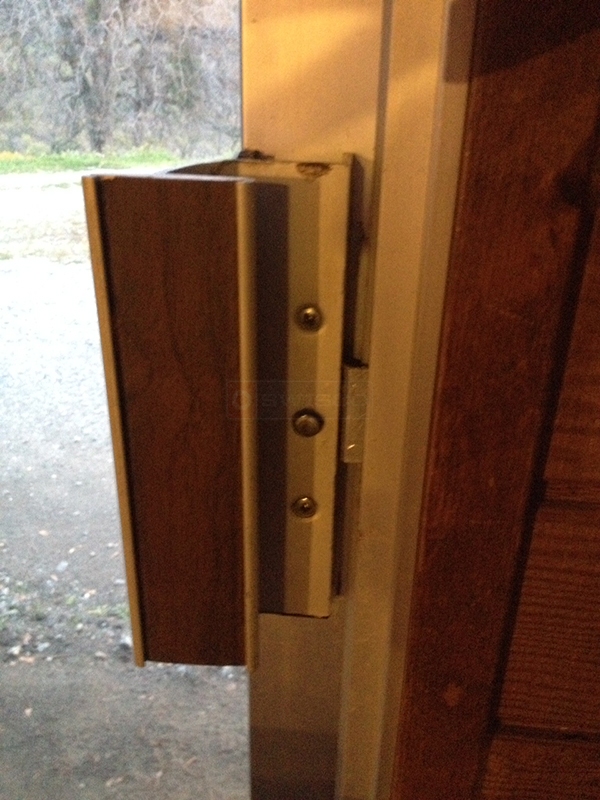 User submitted a photo of a patio door handle.