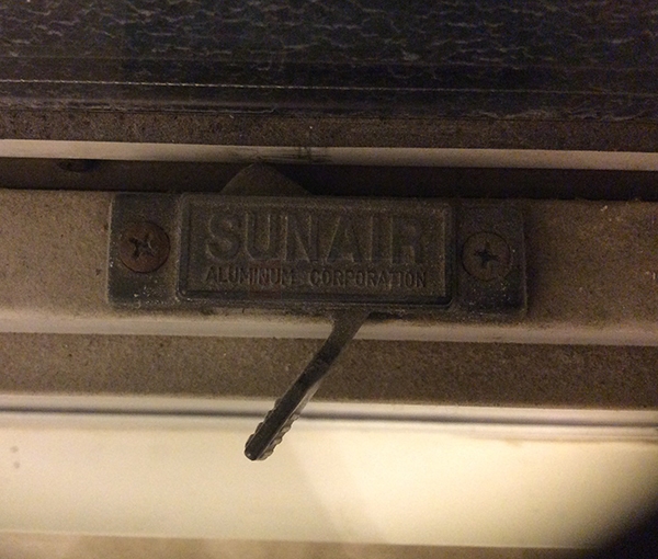 User submitted a photo of a window lock.