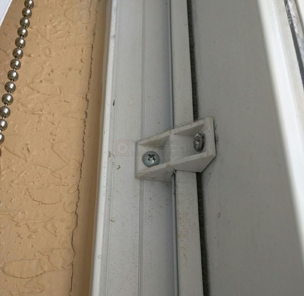 User submitted a photo of a patio door bracket.