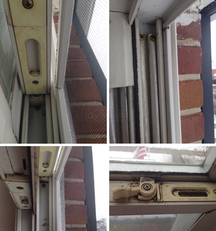 User submitted photos of window hardware.