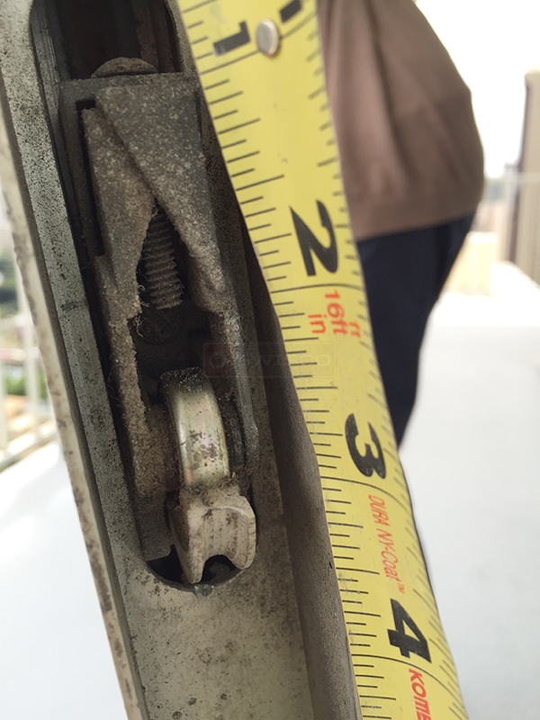 User submitted a photo of a patio door roller.