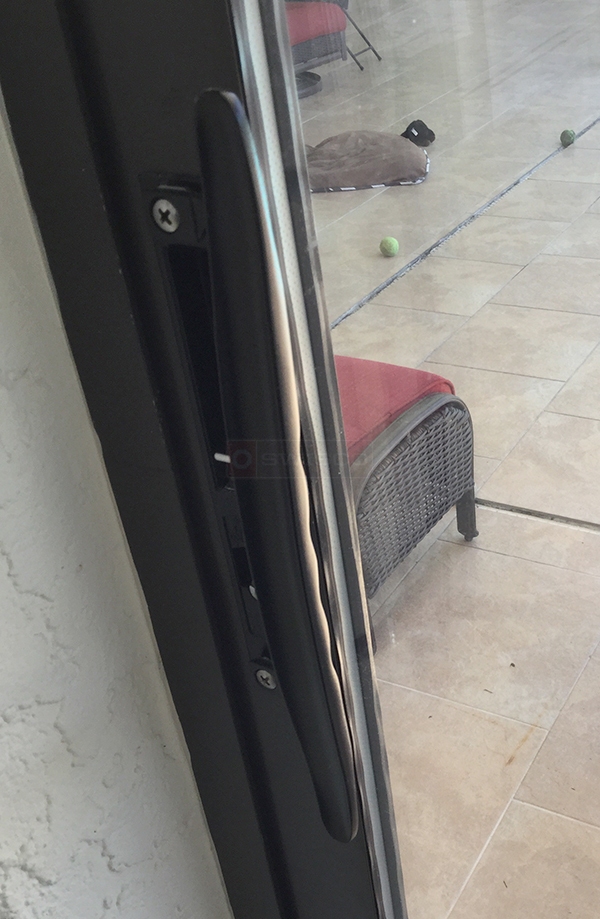 User submitted a photo of a patio door handle.