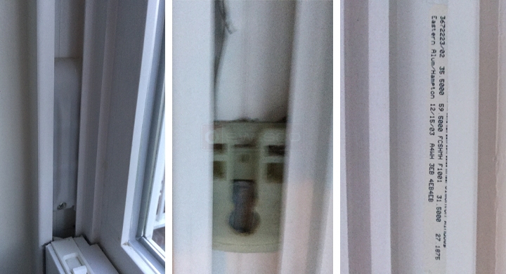 User submitted photos of window hardware.