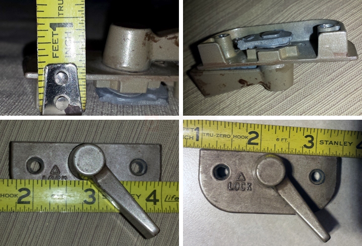 User submitted photos of a window lock.