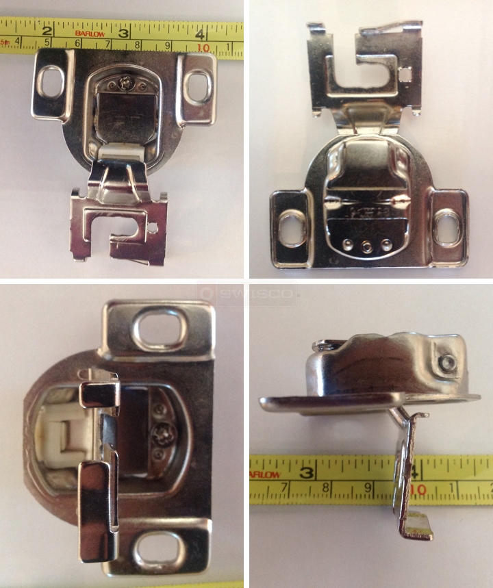 User submitted photos of a cabinet hinge.