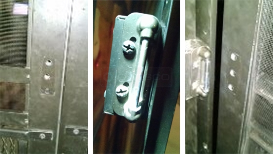 User submitted photos of door hardware.