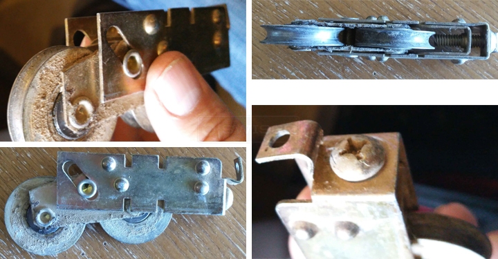 User submitted photos of a patio door roller.