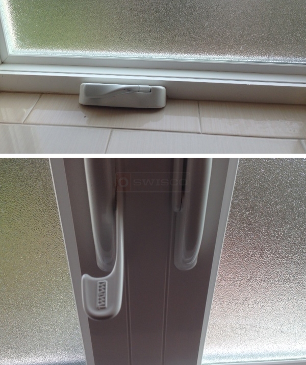 User submitted photos of window hardware.