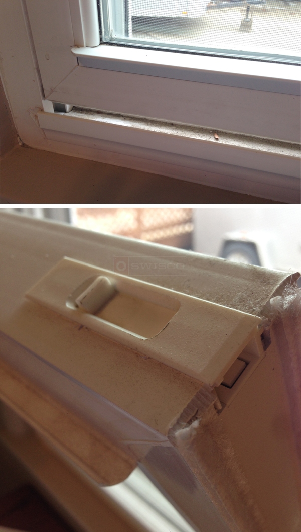 User submitted photos of window hardware.
