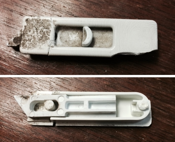 User submitted photos of a tilt latch.