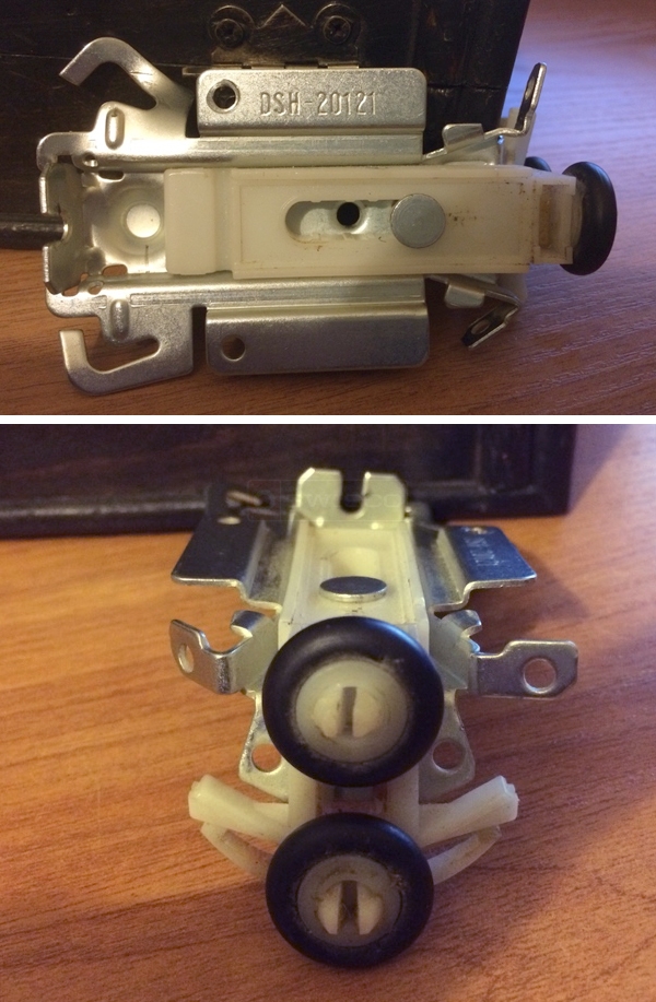 User submitted photos of a closet door roller.