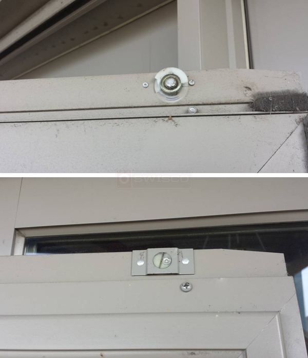 User submitted photos of screen door rollers.