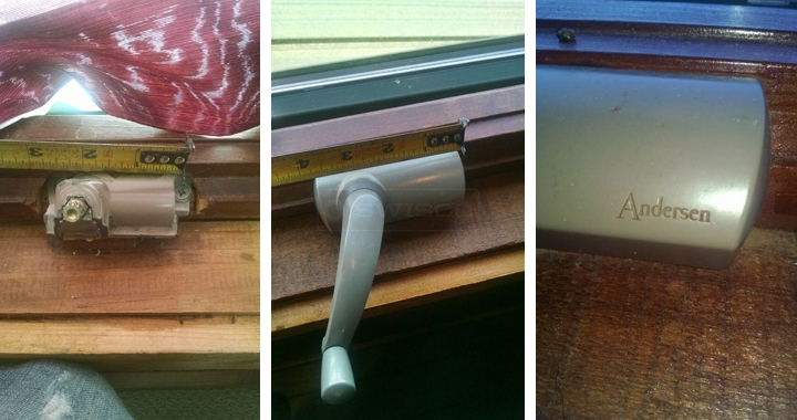 User submitted photos of a window operator.