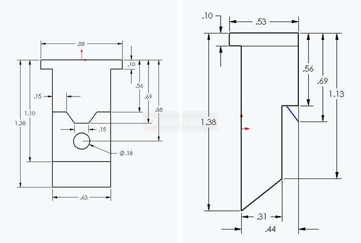 User submitted a diagram of a top sash guide.