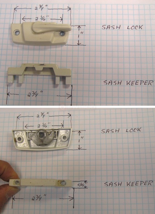 User submitted photos of a window lock & keeper.