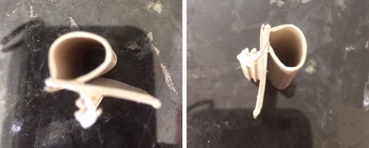 User submitted photos of bubble seal.