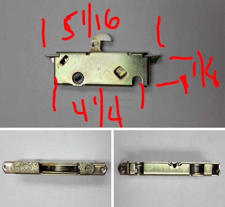 User submitted photos of a patio door roller.