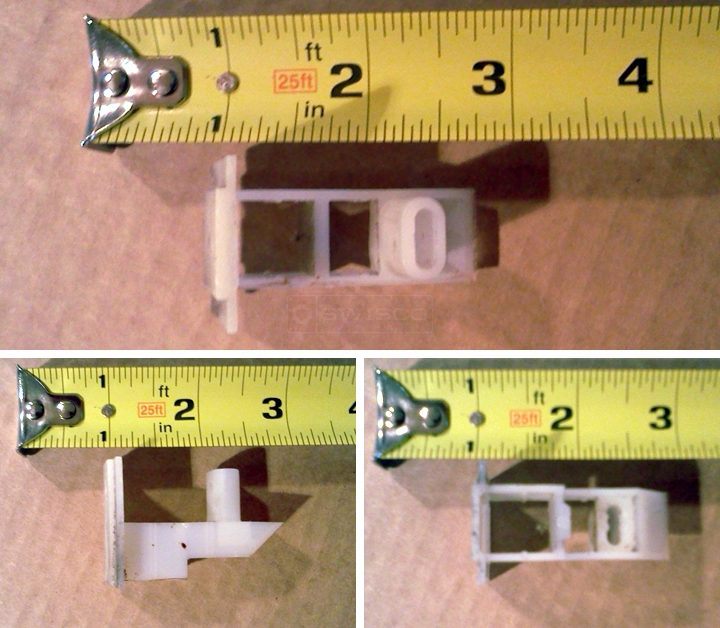 User submitted photos of a top sash guide.