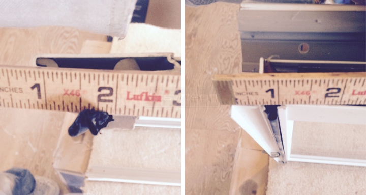 User submitted photos of weatherstripping.