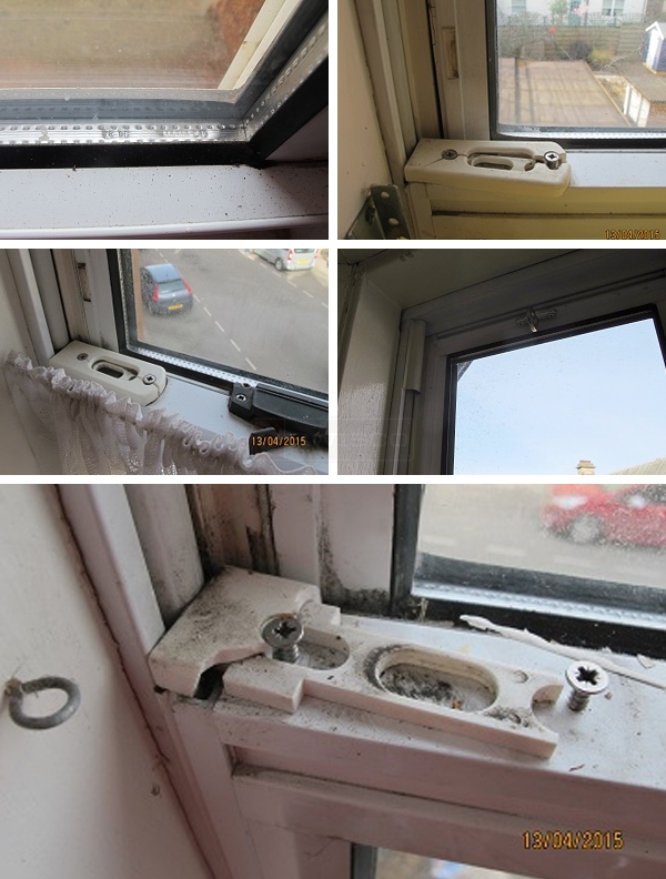 User submitted photos of window hardware.