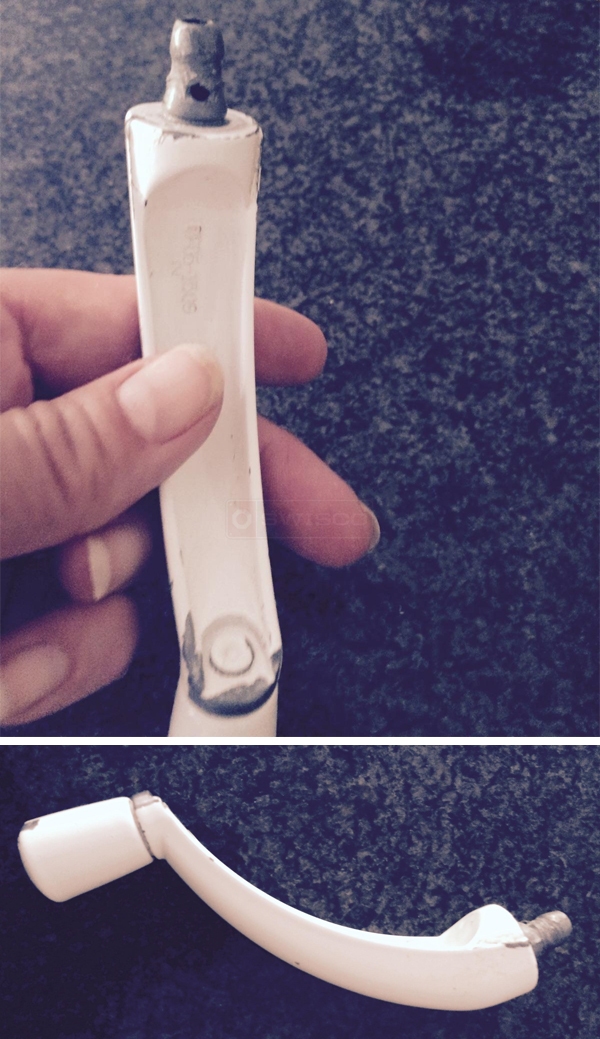 User submitted photos of a window operator handle.