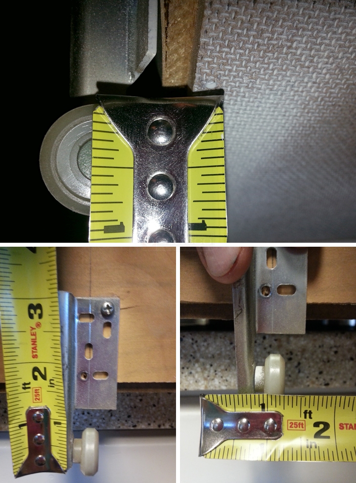 User submitted photos of a drawer roller.