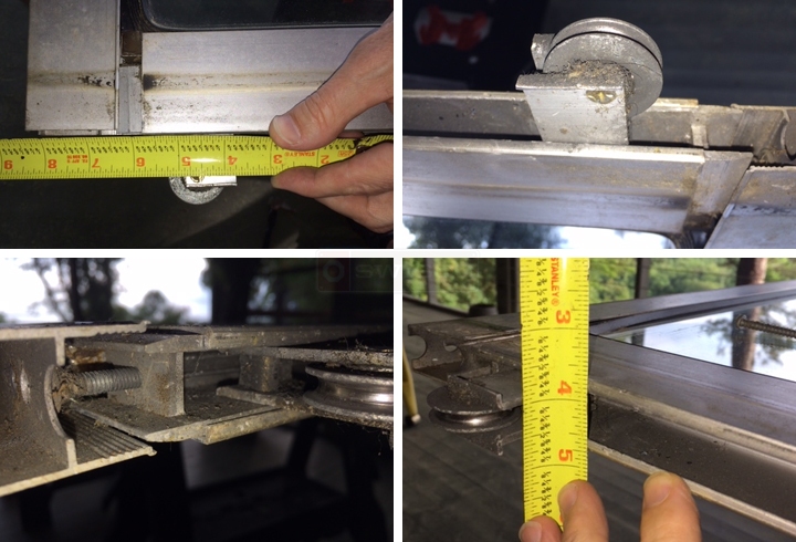 User submitted photos of a patio door roller.