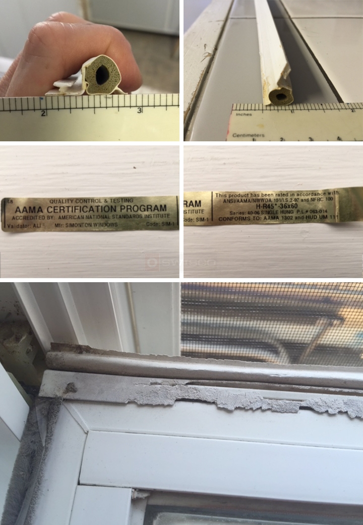 User submitted photos of weather seal.