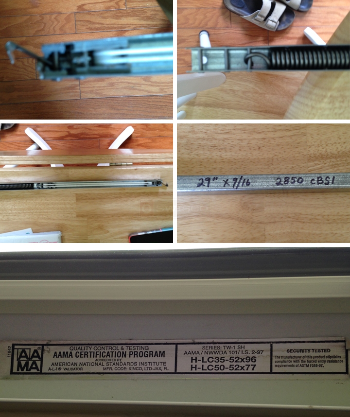 User submitted photos of a window balance.