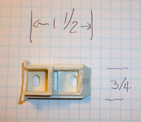 User submitted photos of a top sash guide.