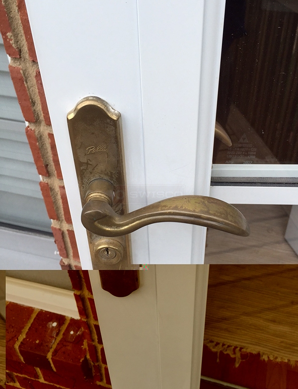 User submitted a photo of a storm door handle.