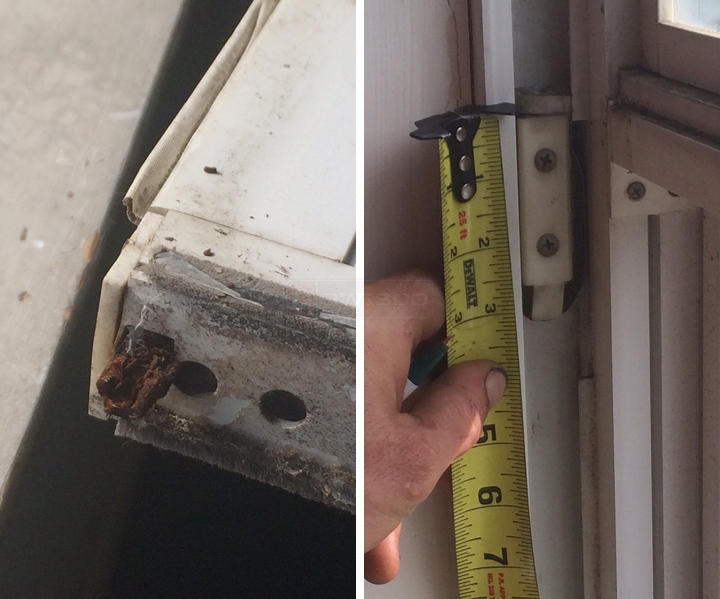 User submitted photos of window hardware.