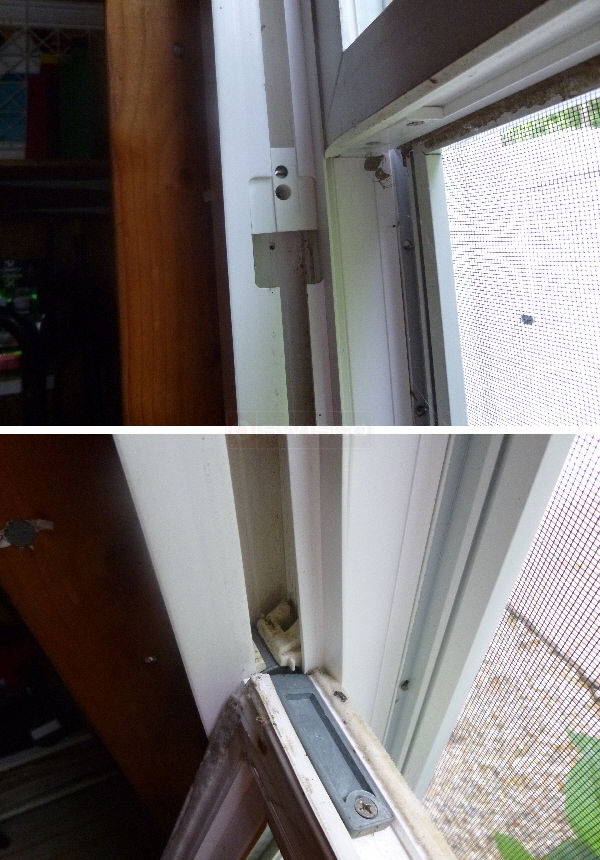 User submitted photos of window hardware.