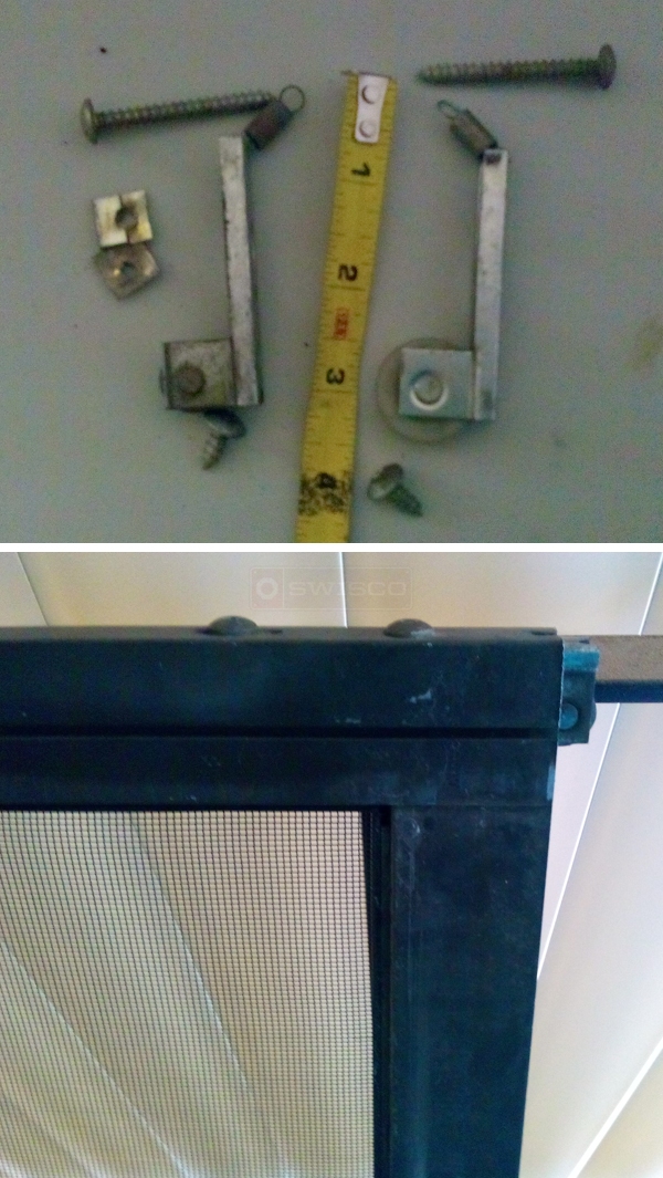 User submitted a photo of patio door hardware.