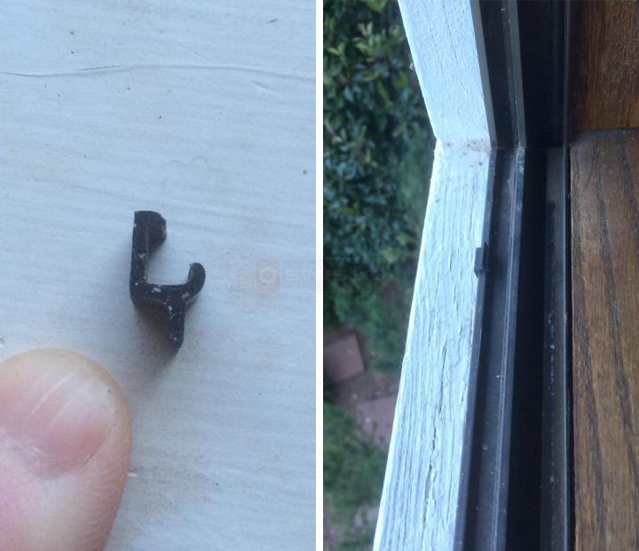 User submitted photos of window hardware.