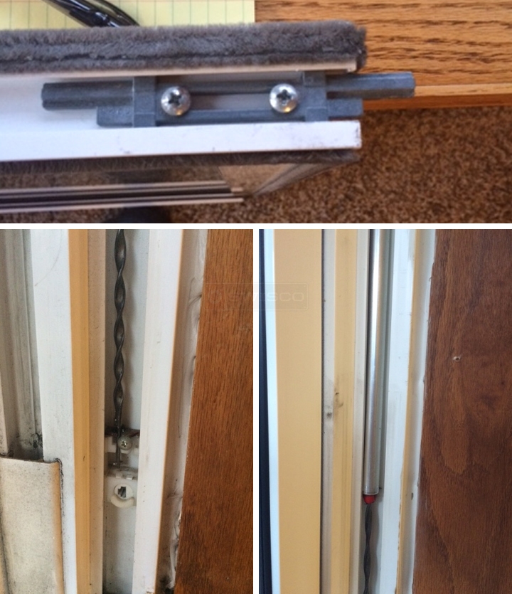 User submitted photos of window hardware.