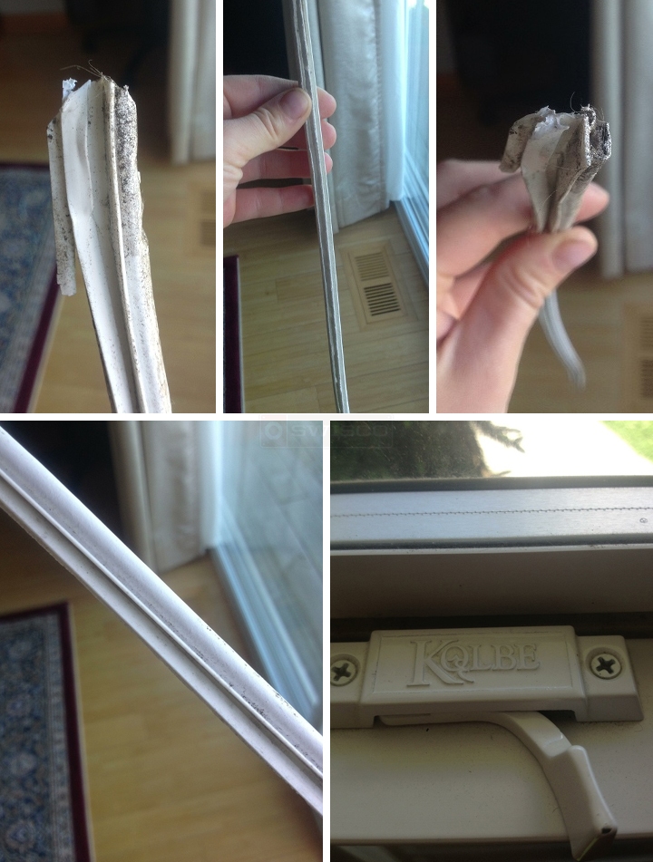 User submitted photos of weatherstripping.