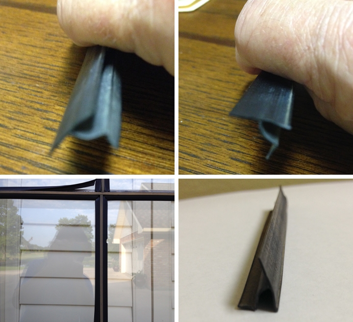 User submitted photos of snap-in glazing.