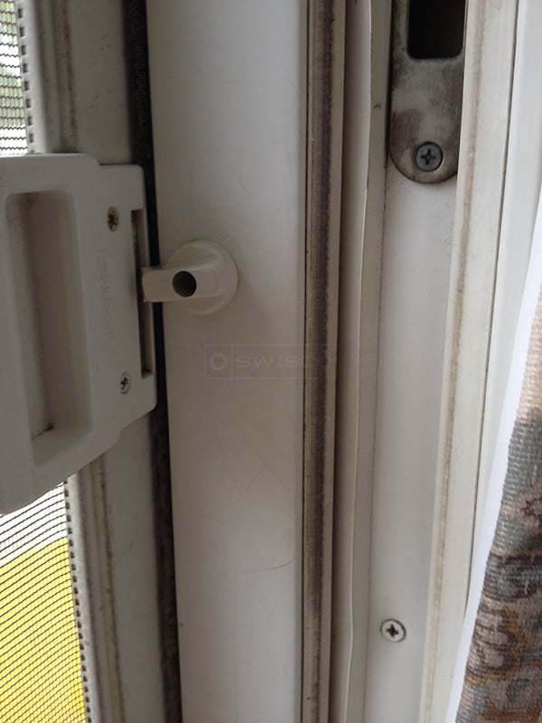 User submitted a photo of screen door hardware.
