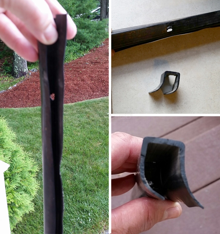 User submitted photos of a door sweep.