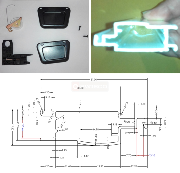 User submitted photos of screen hardware.