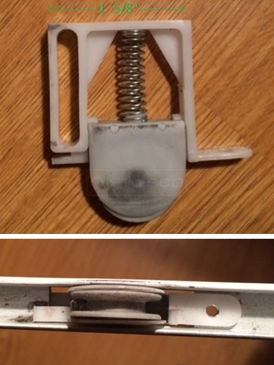 User submitted photos of a screen door roller.