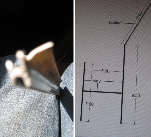 User submitted photo of their weatherseal.