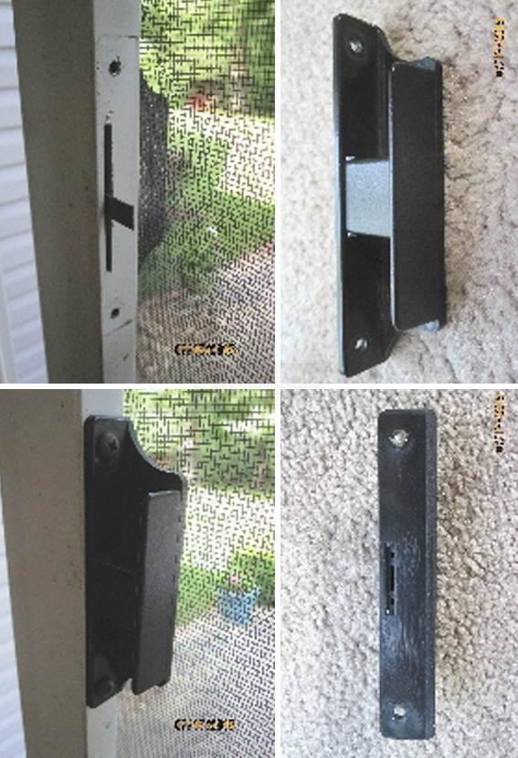 sliding screen door pull handle replacement