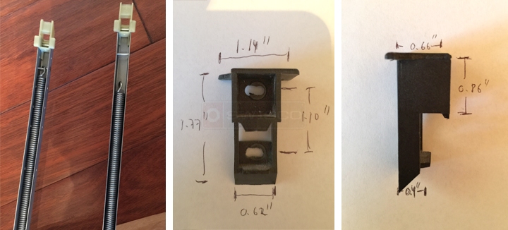 User submitted photos of a top sash guide.