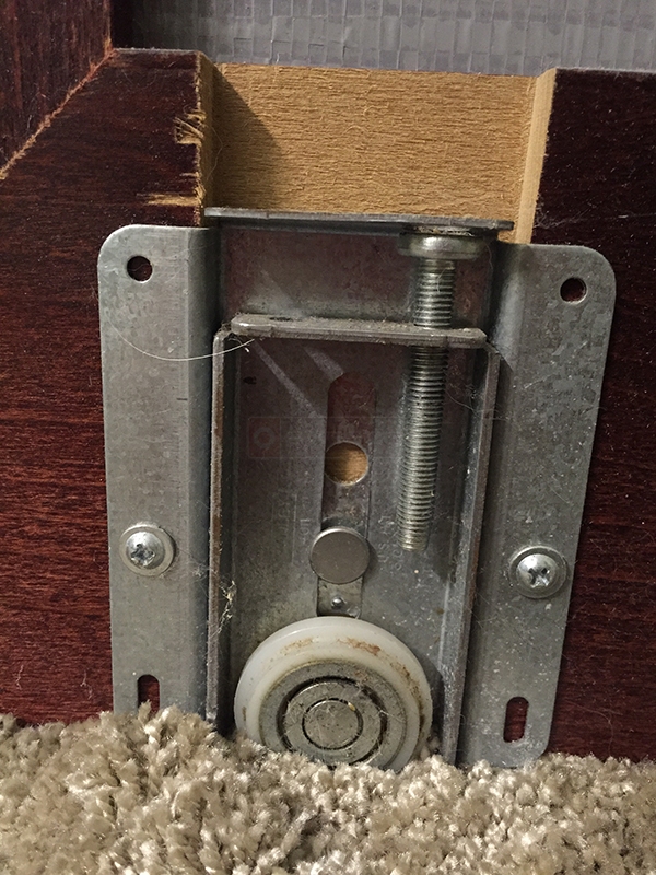 User submitted a photo of a closet door roller.