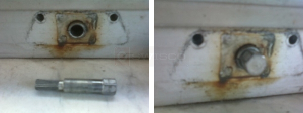 User submitted photos of window hardware.