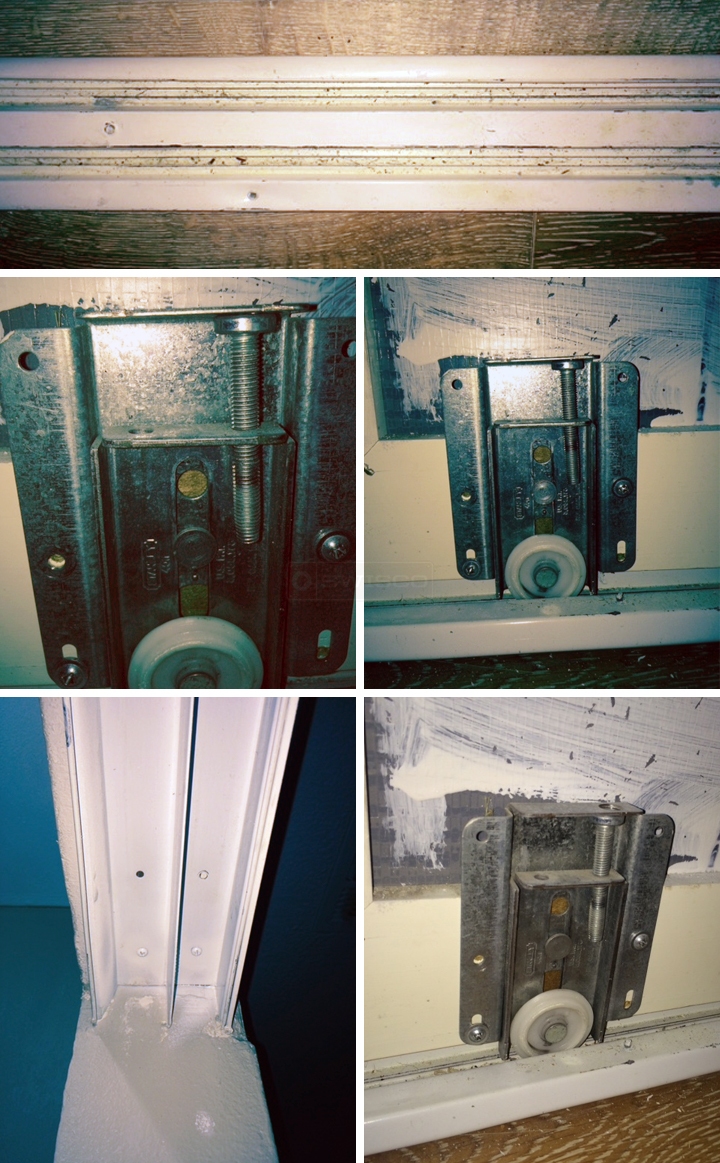 User submitted photos of a closet door roller.