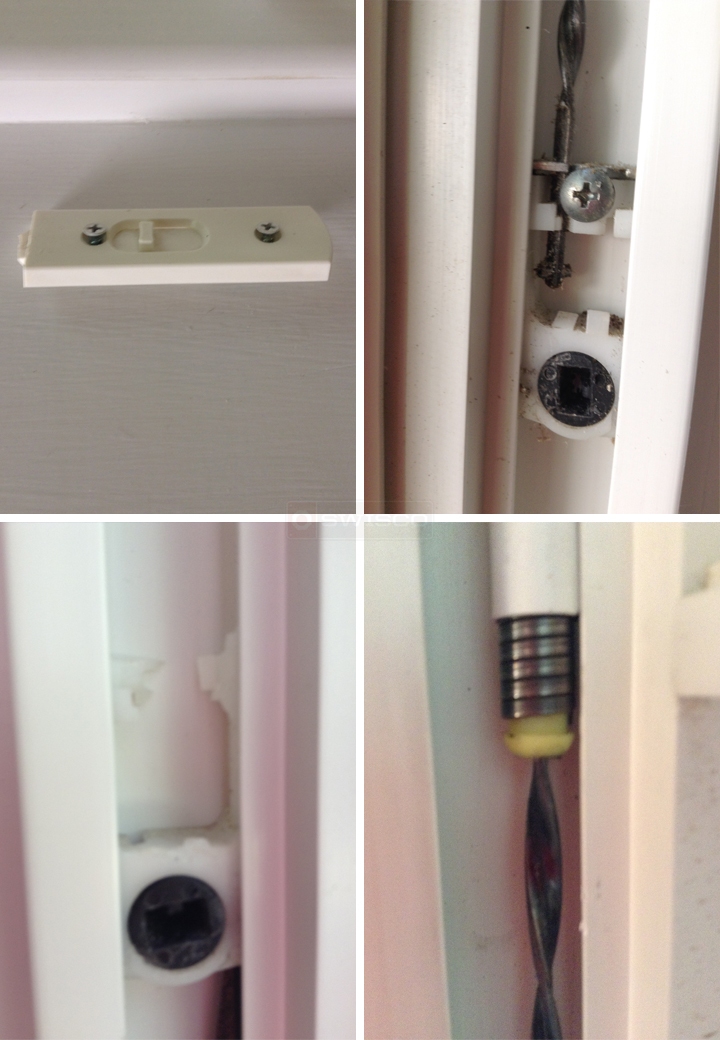 User submitted photos of window hardware.