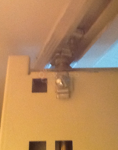 User submitted photo of their closet door hardware.